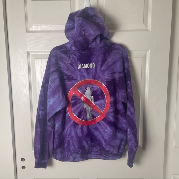 Diamond Supply Co. Purple Tie-Dye Sweatshirt - Picture 4 of 4